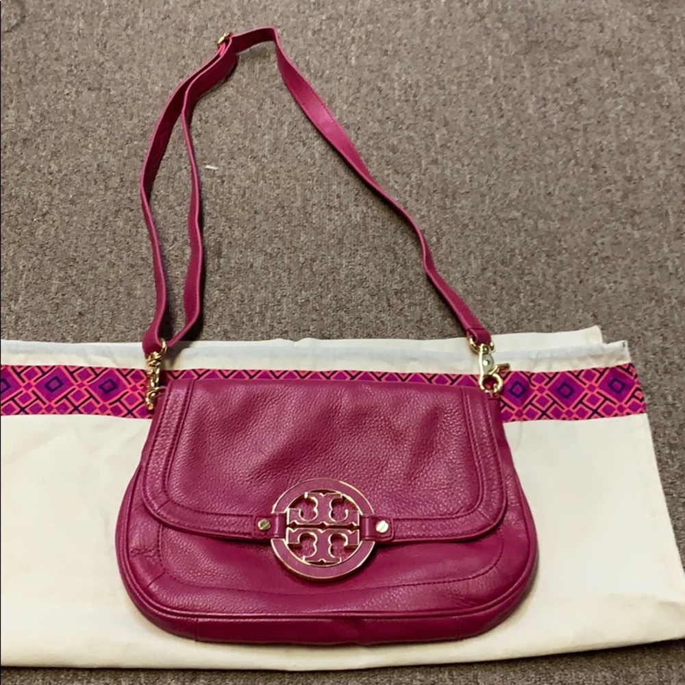 Pink Tory Burch bag in perfect condition